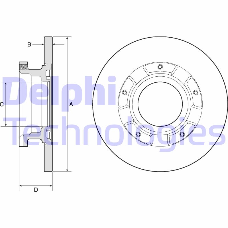 Disc frana BG4673 DELPHI