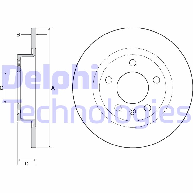 Disc frana BG4675 DELPHI