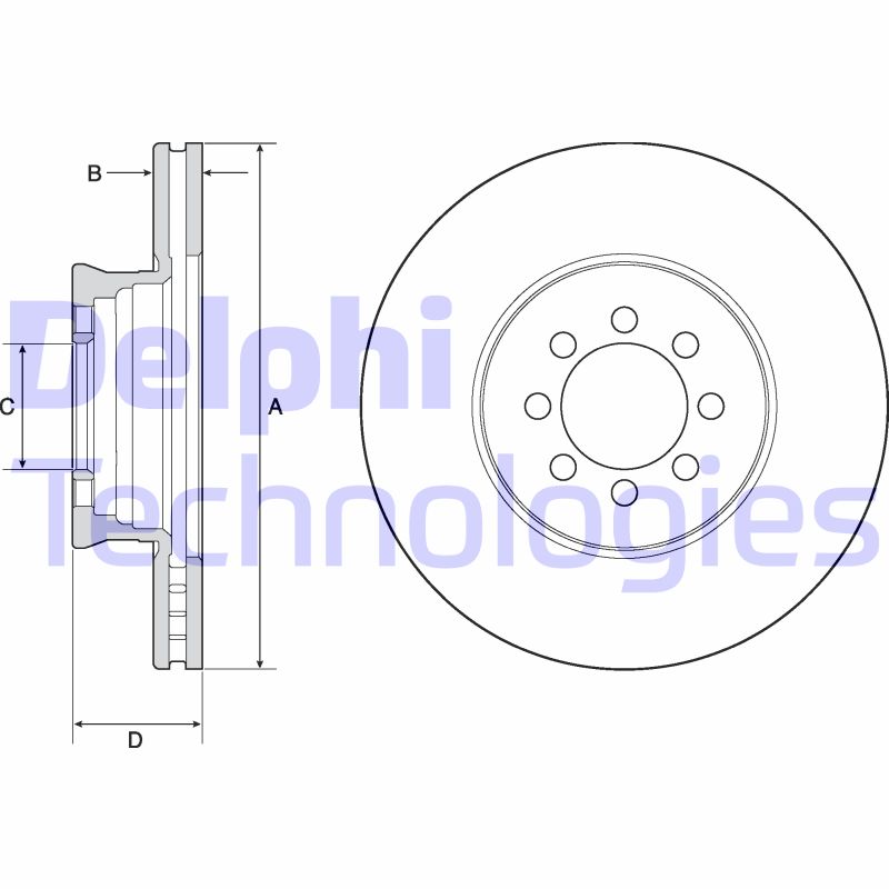 Disc frana BG4679C DELPHI