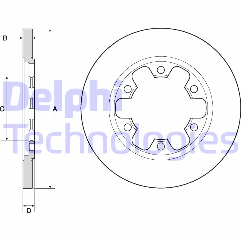 Disc frana BG4680C DELPHI