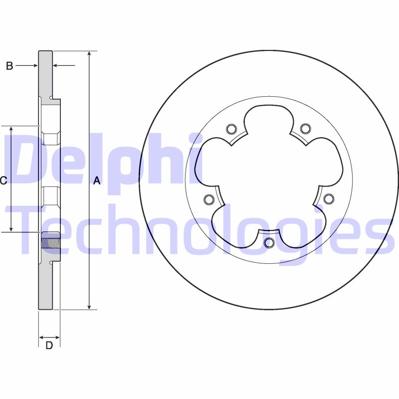 Disc frana BG4681C DELPHI