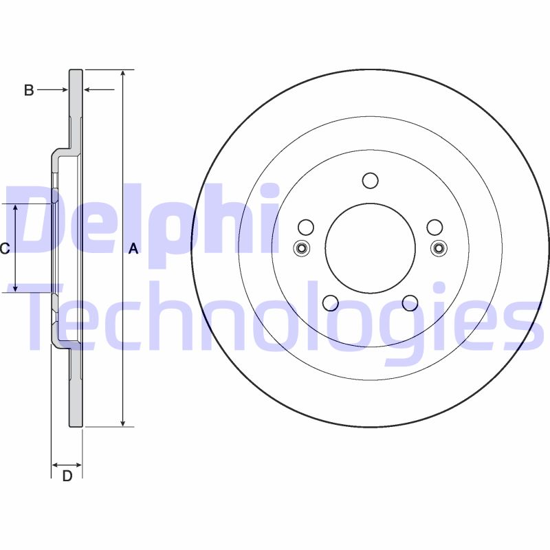 Disc frana BG4688C DELPHI