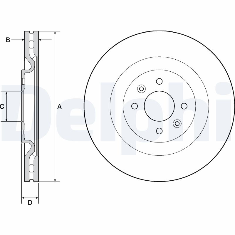 Disc frana BG4689C DELPHI