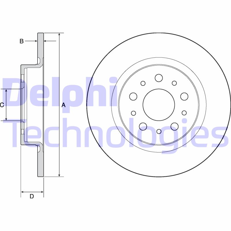 Disc frana BG4690C DELPHI