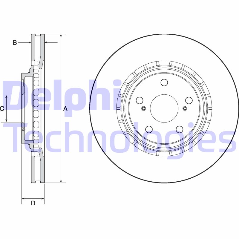 Disc frana BG4691C DELPHI