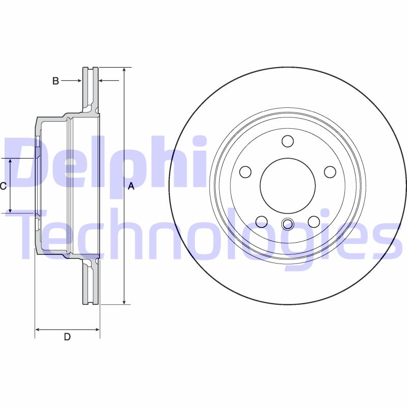 Disc frana BG4695C DELPHI