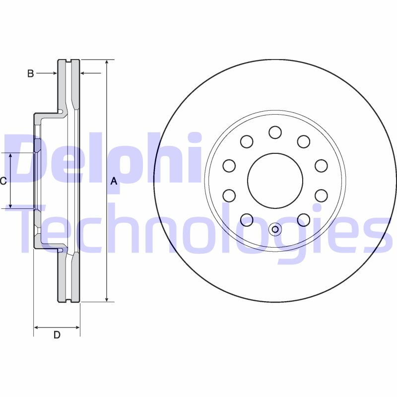 Disc frana BG4701C DELPHI