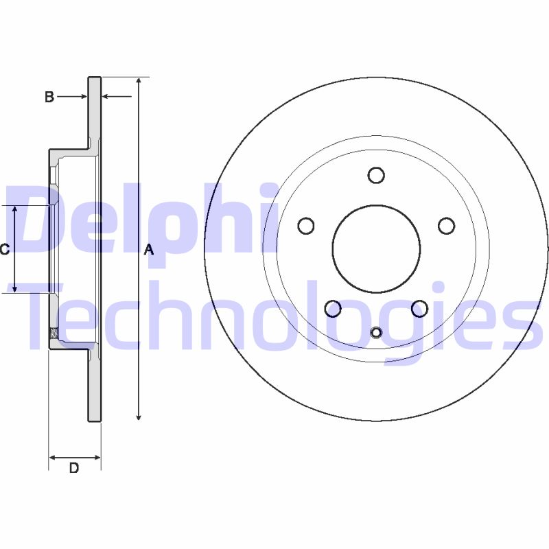 Disc frana BG4707C DELPHI