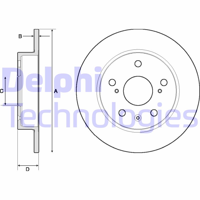 Disc frana BG4709C DELPHI