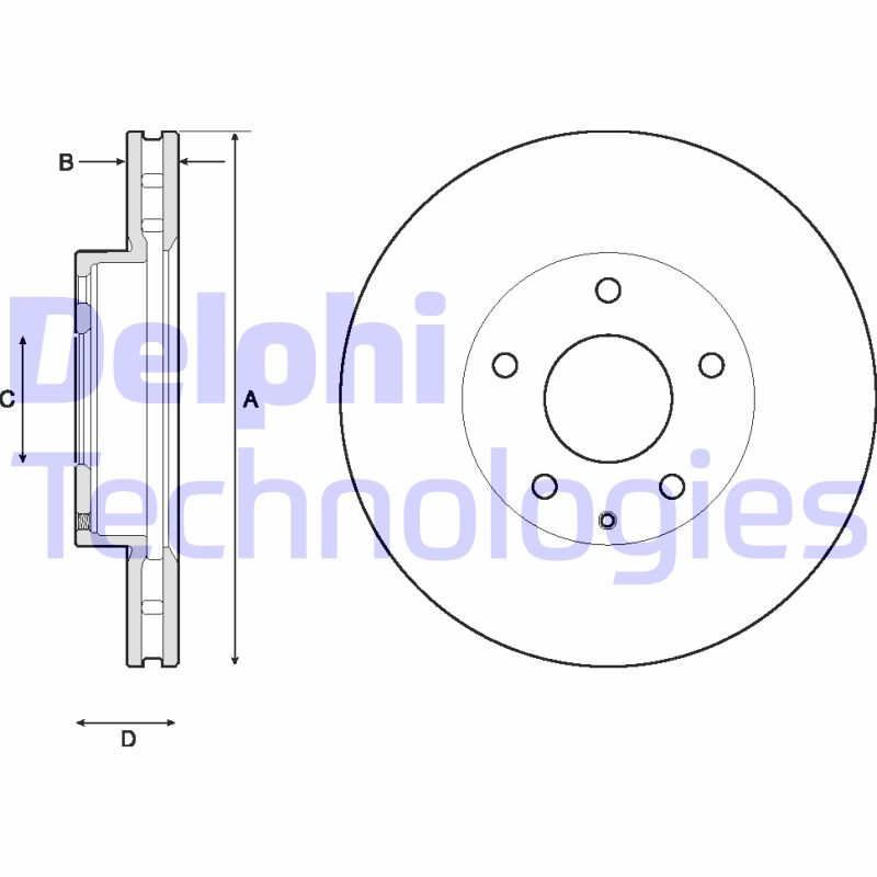 Disc frana BG4712C DELPHI