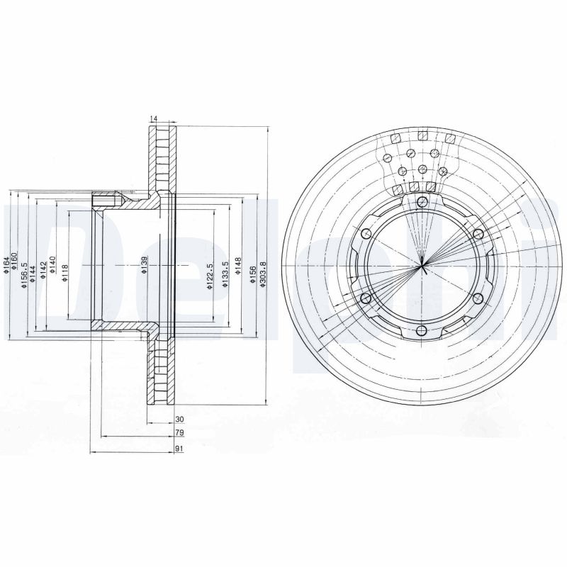 Disc frana BG473 DELPHI