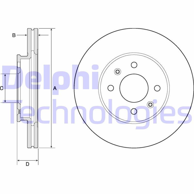 Disc frana BG4744C DELPHI