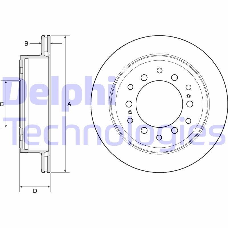 Disc frana BG4747C DELPHI