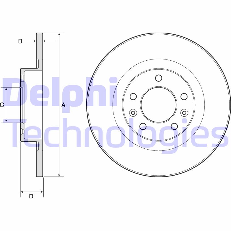 Disc frana BG4748C DELPHI