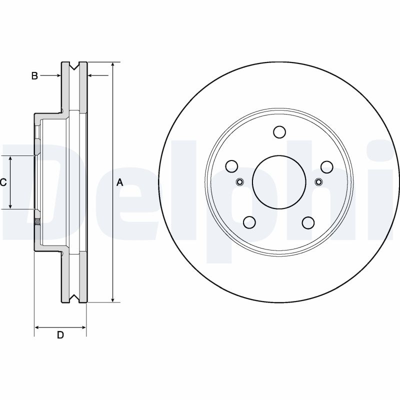 Disc frana BG4758C DELPHI