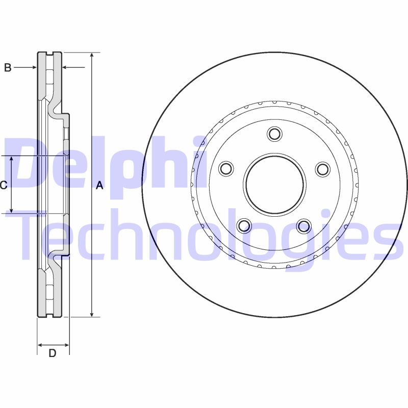 Disc frana BG4759C DELPHI