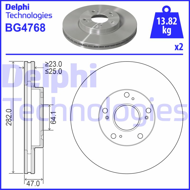 Disc frana BG4768 DELPHI