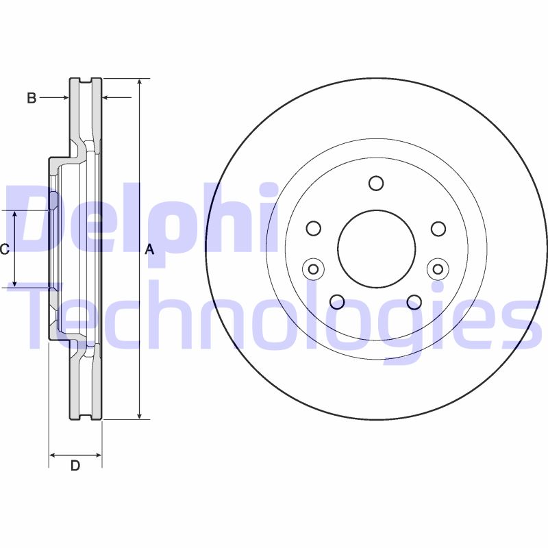 Disc frana BG4770C DELPHI