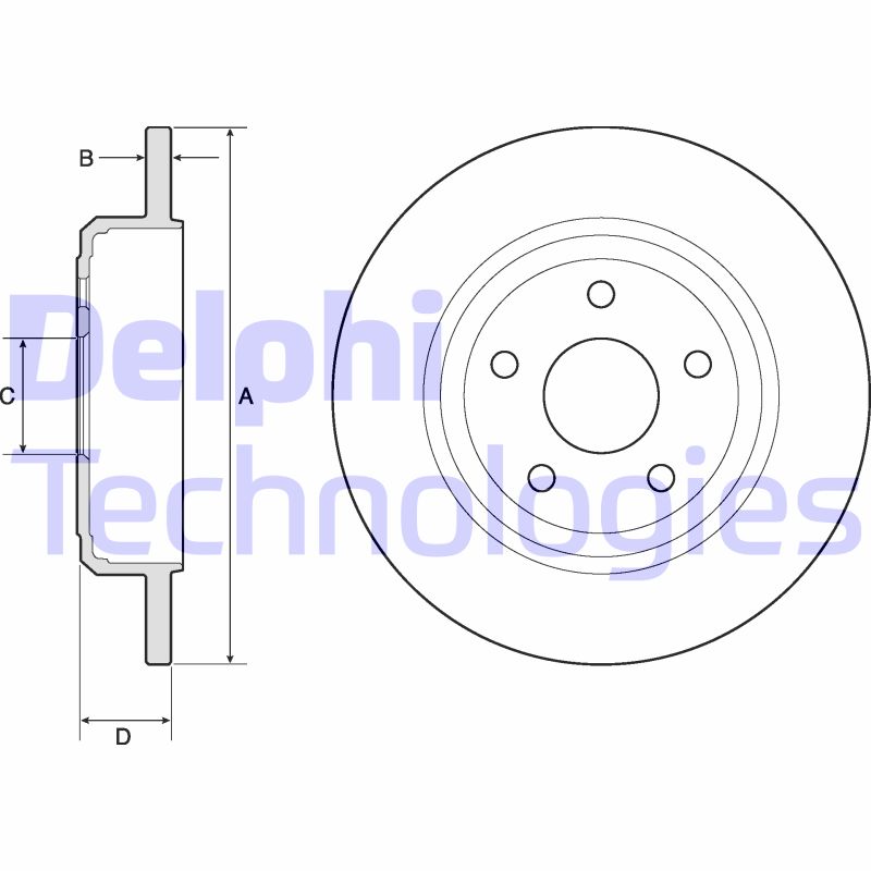 Disc frana BG4772C DELPHI