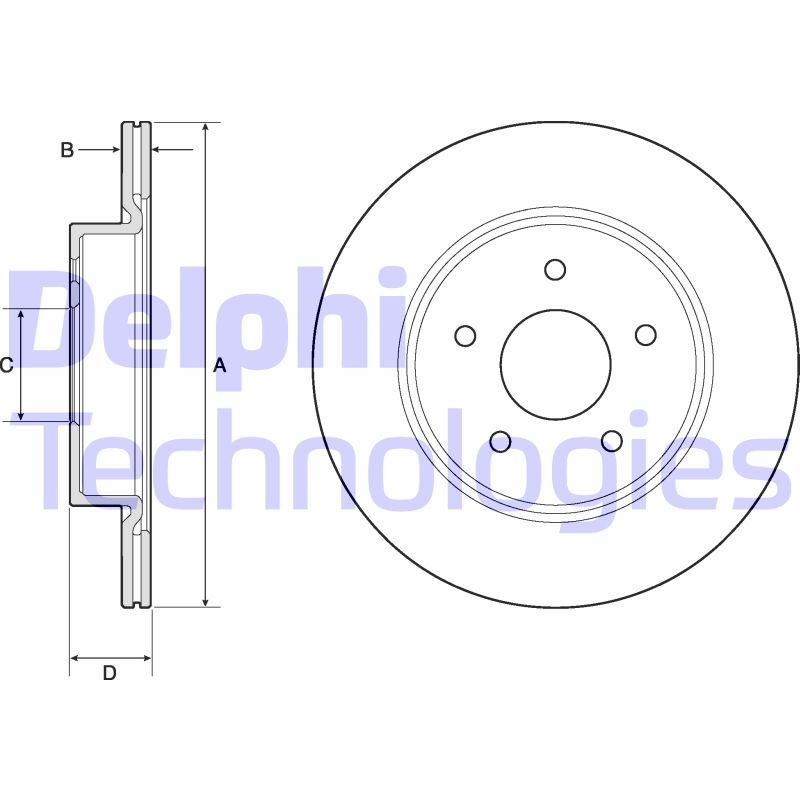 Disc frana BG4779C DELPHI