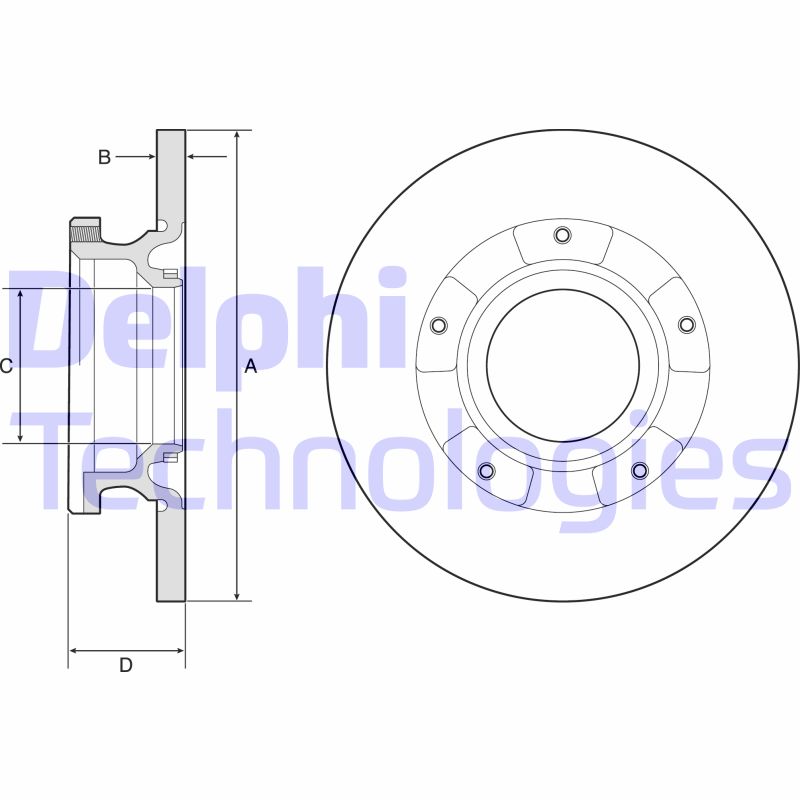 Disc frana BG4784C DELPHI