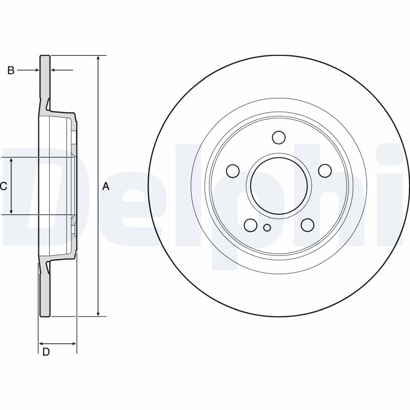 Disc frana BG4790C DELPHI