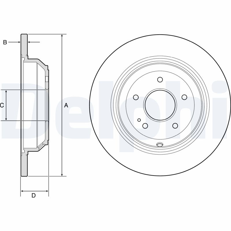 Disc frana BG4791C DELPHI