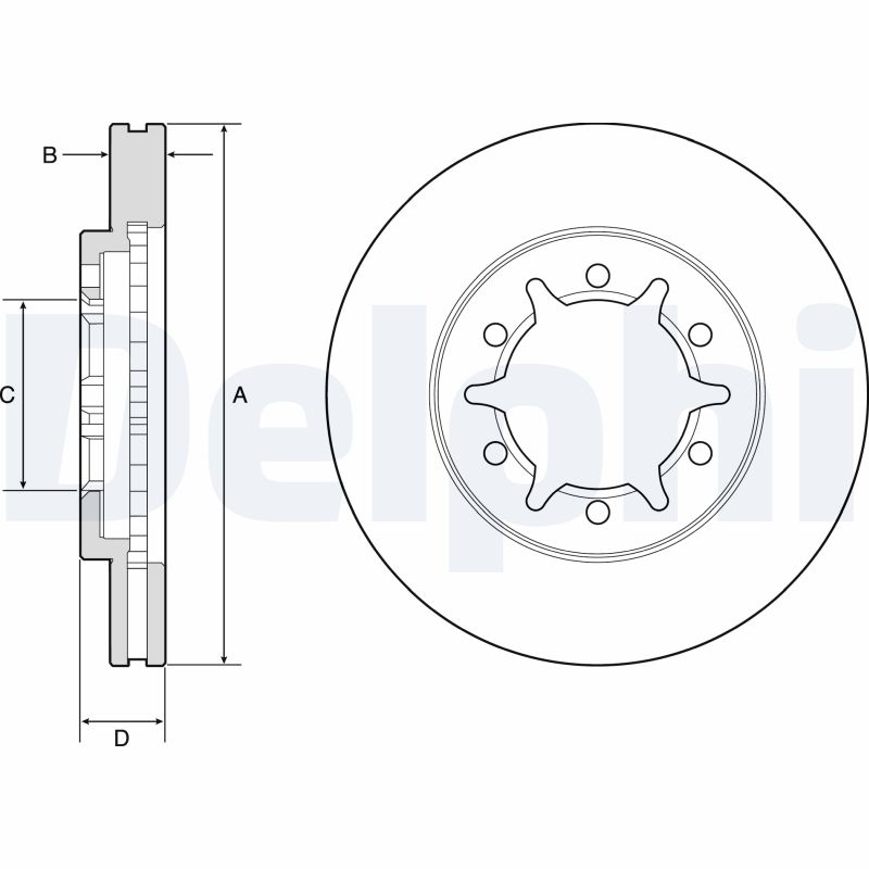 Disc frana BG4795C DELPHI