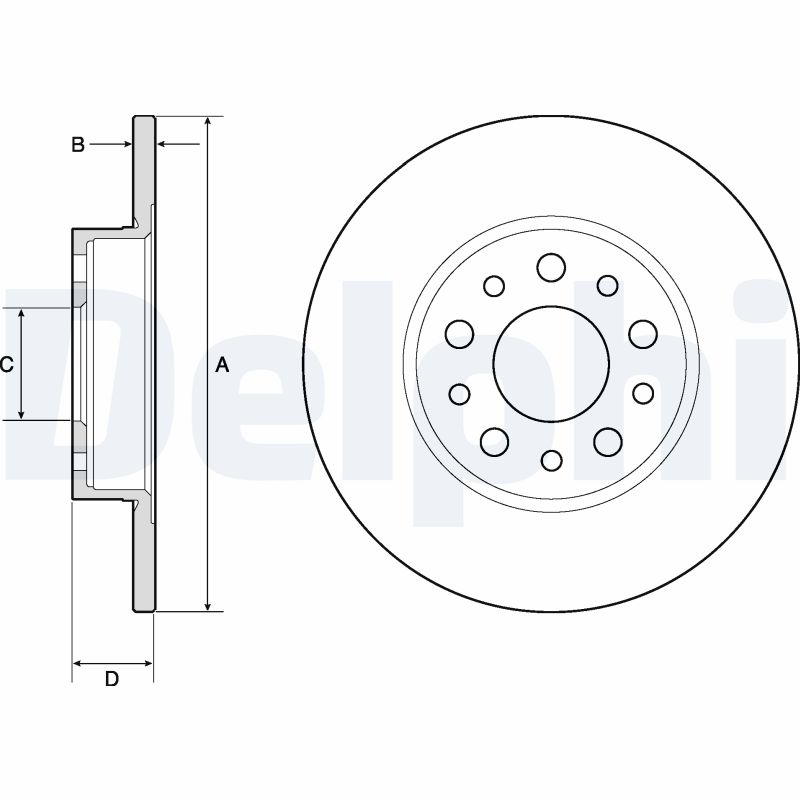 Disc frana BG4798C DELPHI