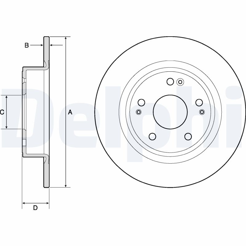 Disc frana BG4801C DELPHI