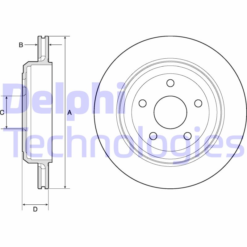 Disc frana BG4802C DELPHI