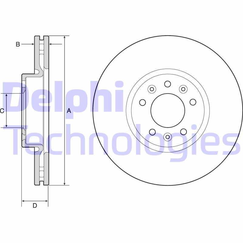 Disc frana BG4805C DELPHI