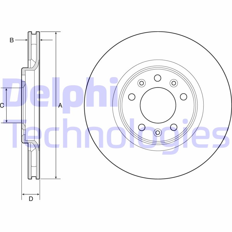 Disc frana BG4806C DELPHI