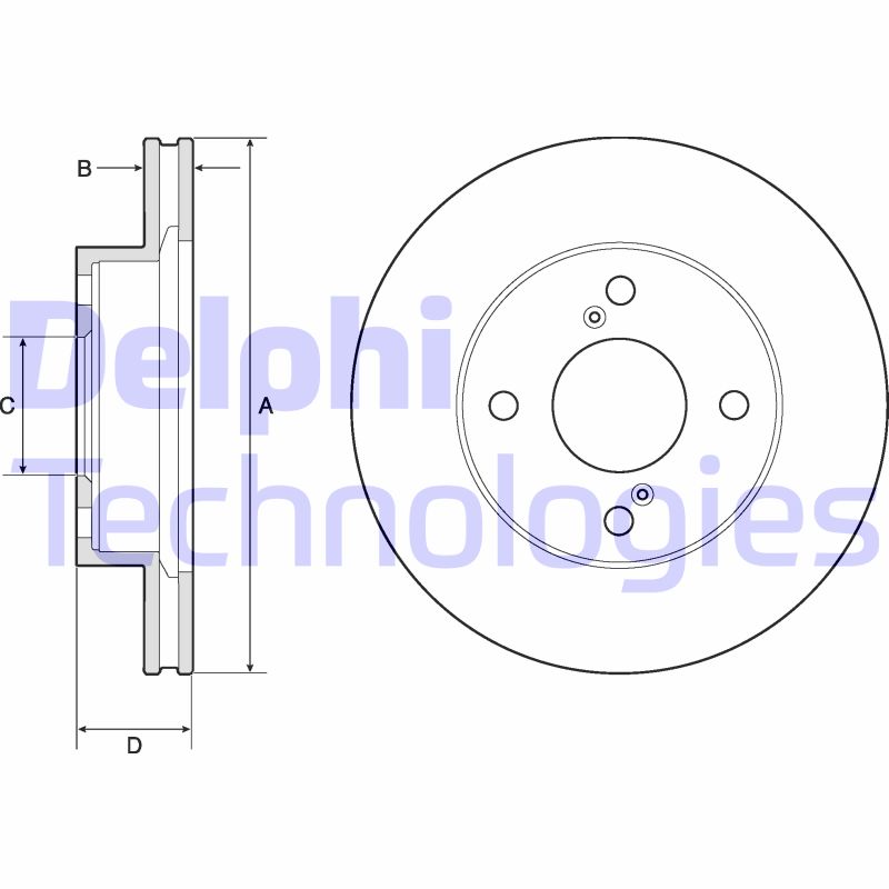 Disc frana BG4810C DELPHI