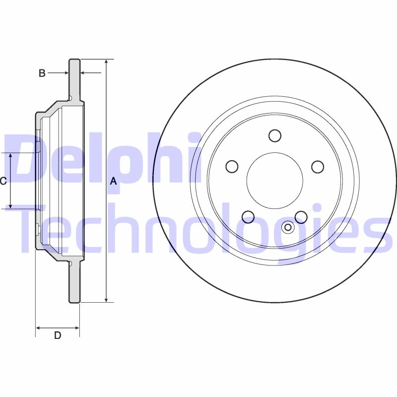 Disc frana BG4811C DELPHI