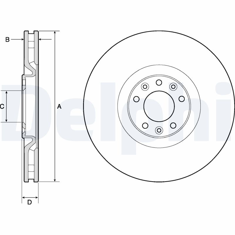Disc frana BG4814C DELPHI