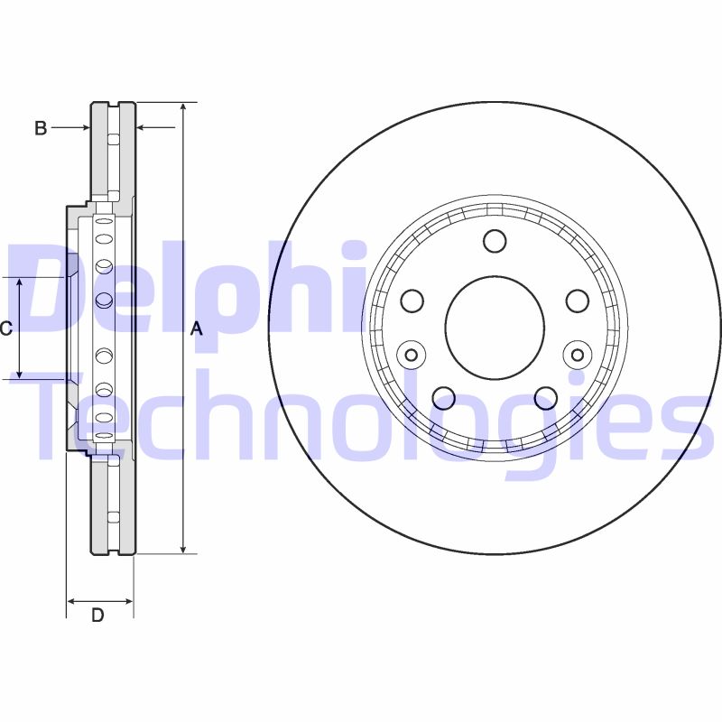 Disc frana BG4815C DELPHI