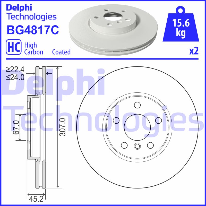 Disc frana BG4817C DELPHI