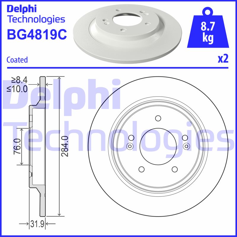 Disc frana BG4819C DELPHI