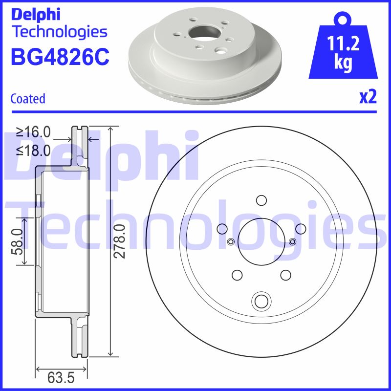 Disc frana BG4826C DELPHI