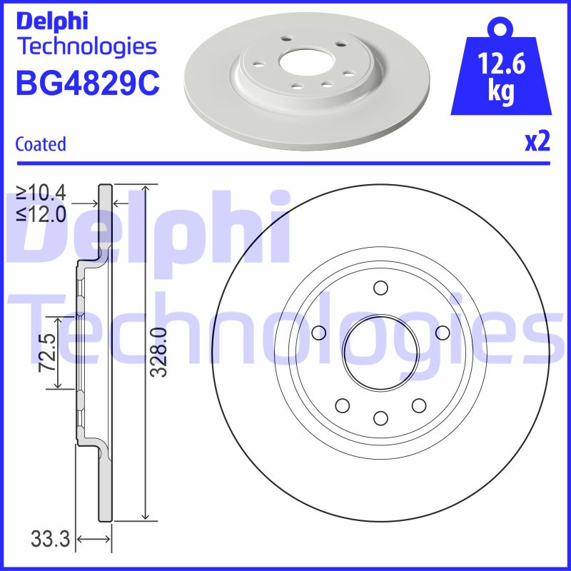 Disc frana BG4829C DELPHI