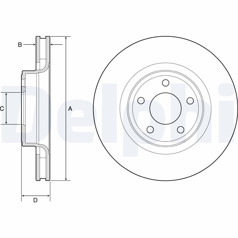 Disc frana BG4831C DELPHI