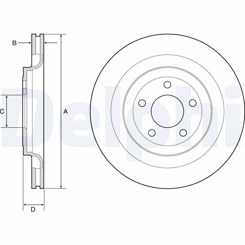 Disc frana BG4832C DELPHI