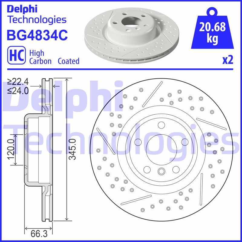 Disc frana BG4834C DELPHI