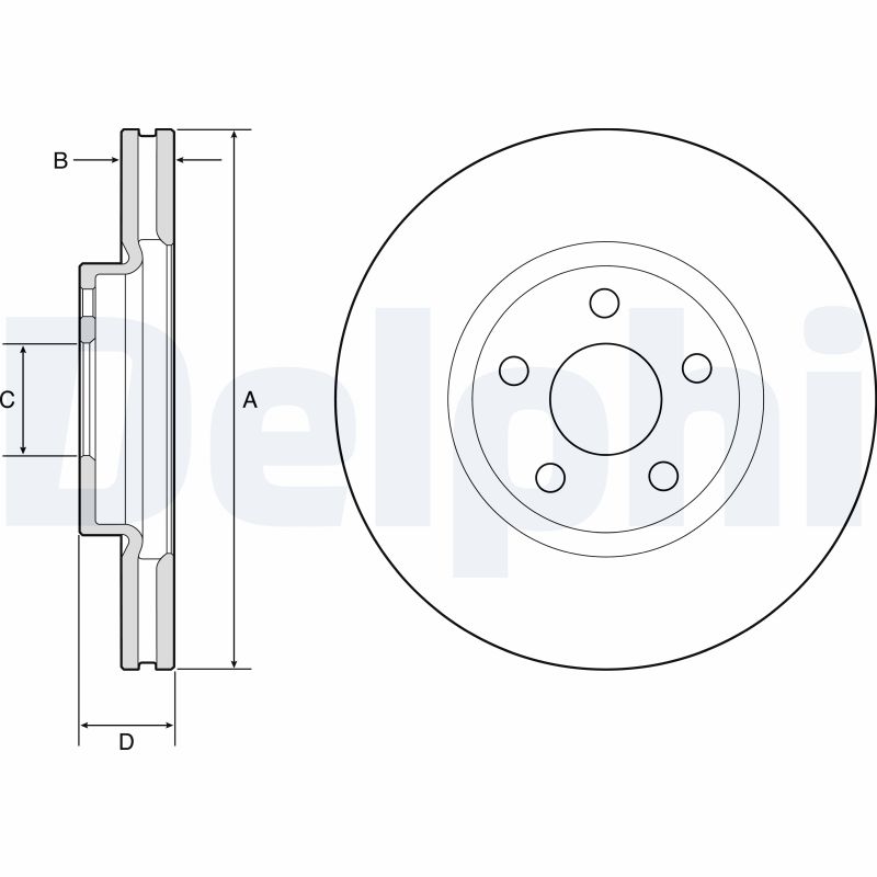 Disc frana BG4918C DELPHI