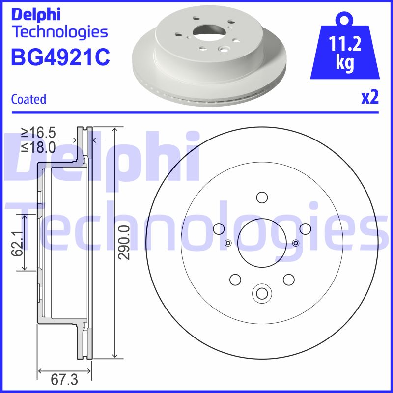 Disc frana BG4921C DELPHI