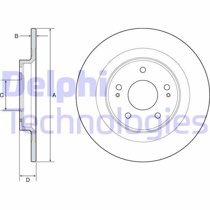 Disc frana BG4924C DELPHI