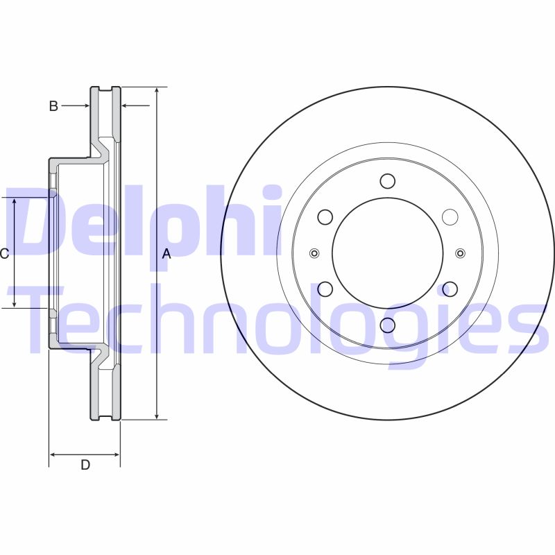 Disc frana BG4925C DELPHI