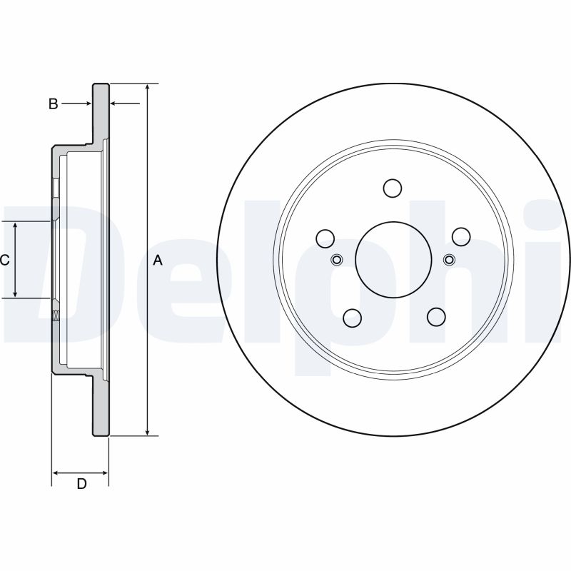 Disc frana BG4928C DELPHI