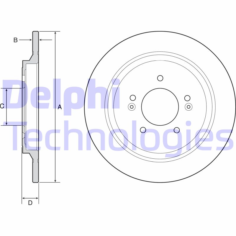 Disc frana BG4932C DELPHI